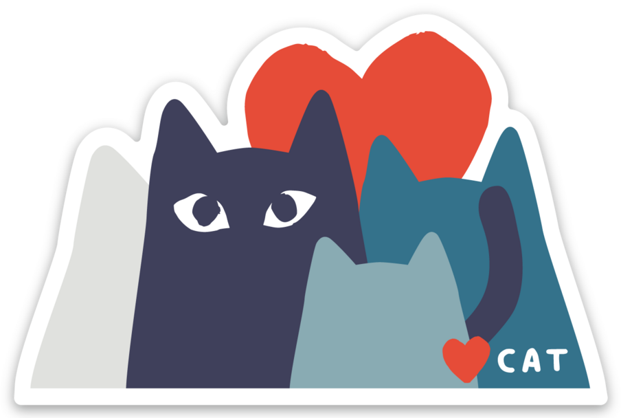 LOVECAT Meowtain Sticker