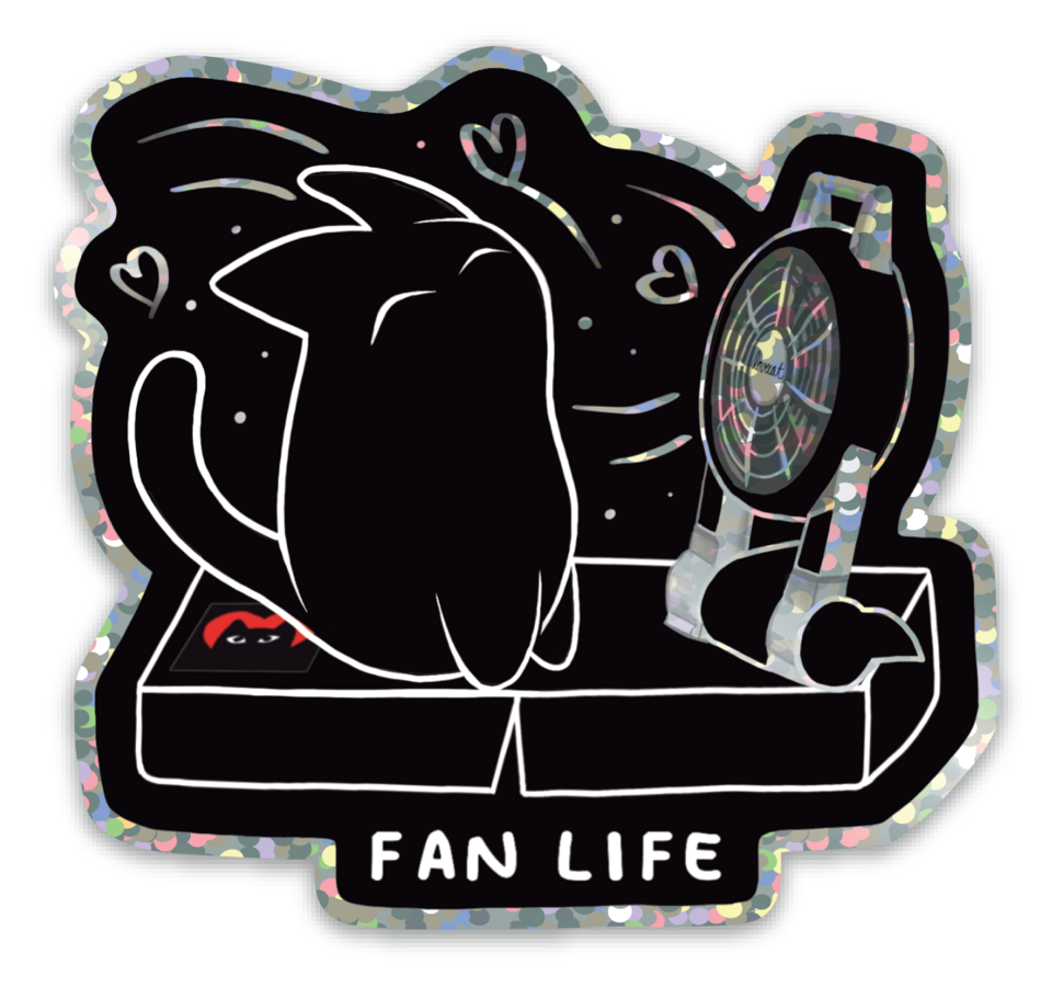 FAN LIFE Glitter Sticker