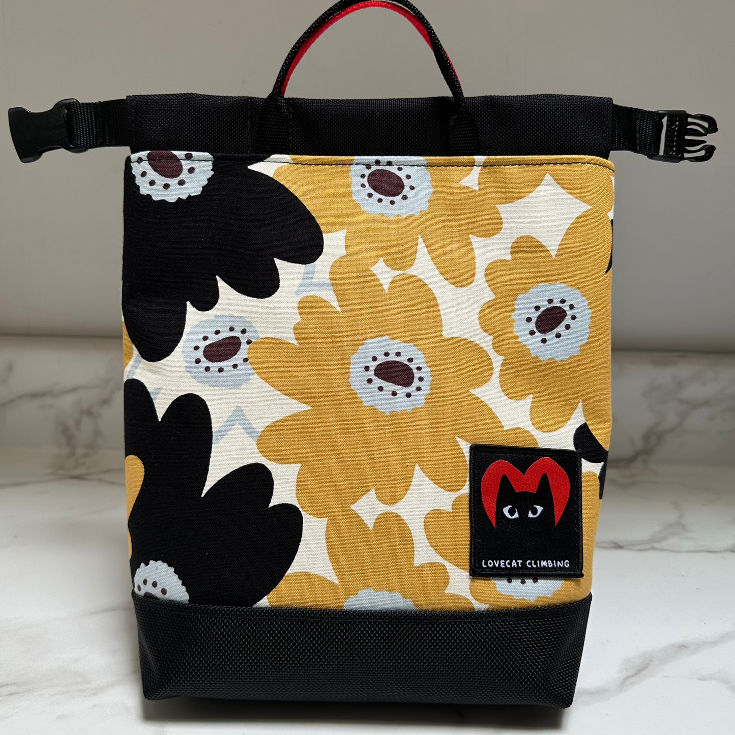 BENTO BAG in 'Linnea Big Flower' Yellow